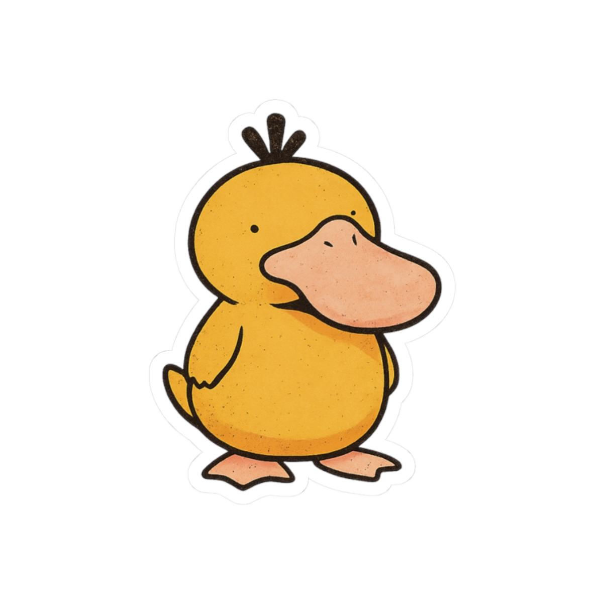 Cute Psyduck Pokémon Sticker | Funny Vinyl Decal - alternate angle 3, merchandise