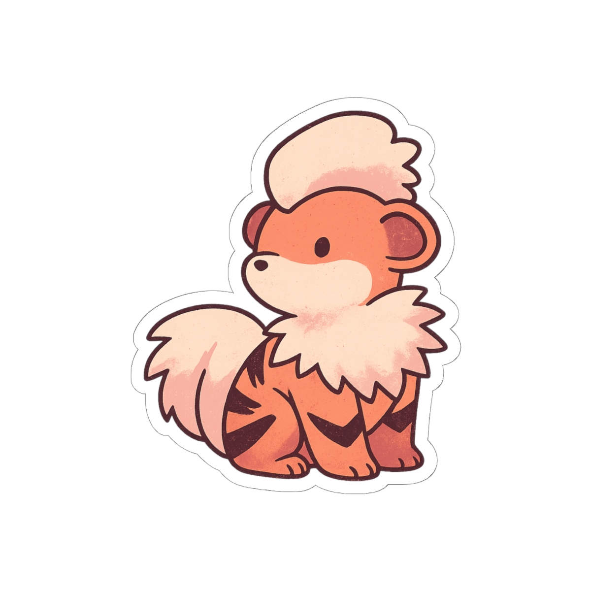 Growlithe Pokémon Sticker | Cute Vinyl Decal