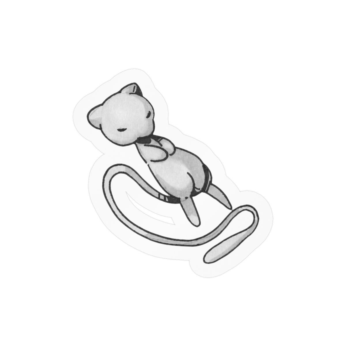 Cute Mew Pokémon Sticker | Playful Vinyl Decal for Laptops & Bottles - Official stickers merchandise