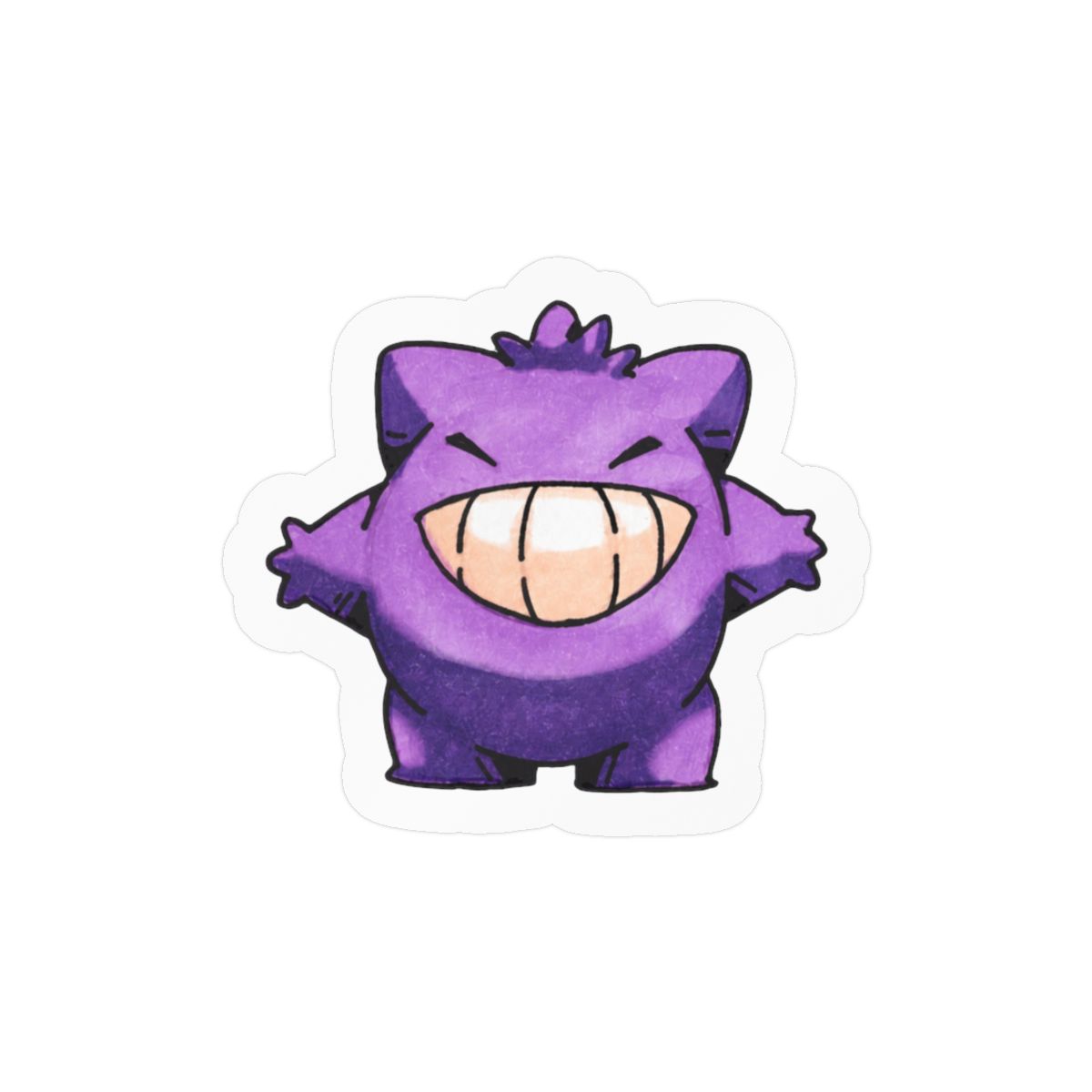 Gengar by Static Wool Sticker | Cute Pokémon Vinyl Decal - Official Stickers merchandise
