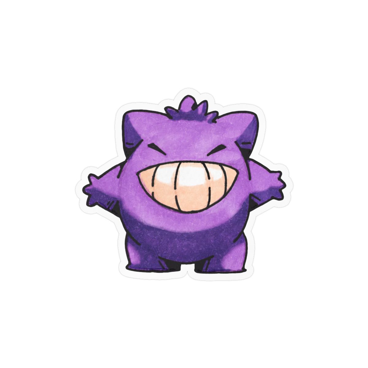 Gengar by Static Wool Sticker | Cute Pokémon Vinyl Decal