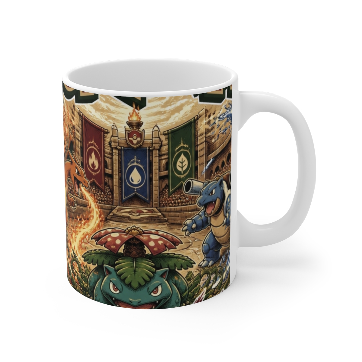 Pokemon "Explore Your Wilderness" White Mug
