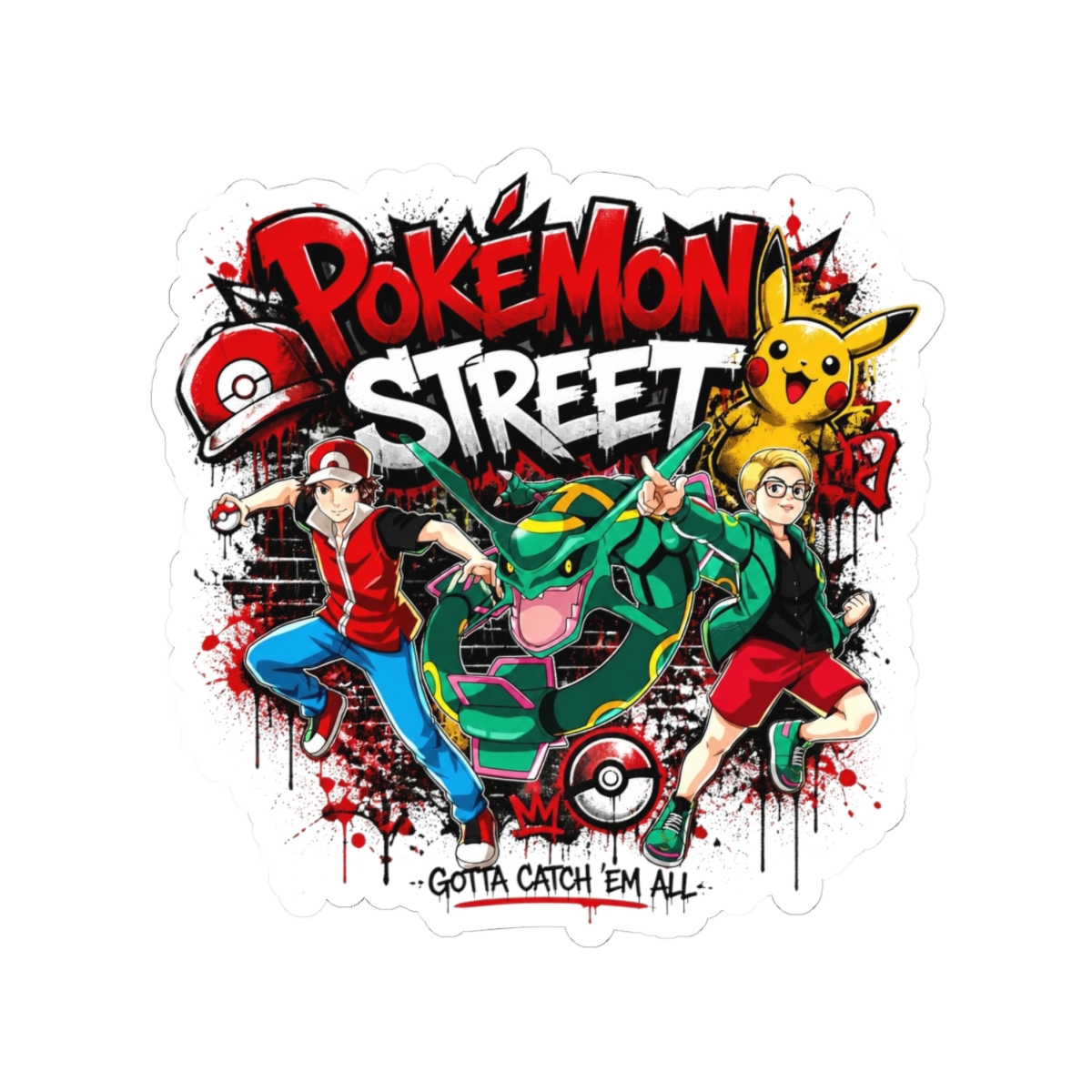 Pokemon "Pokémon Street" Sticker - alternate angle 2, merchandise