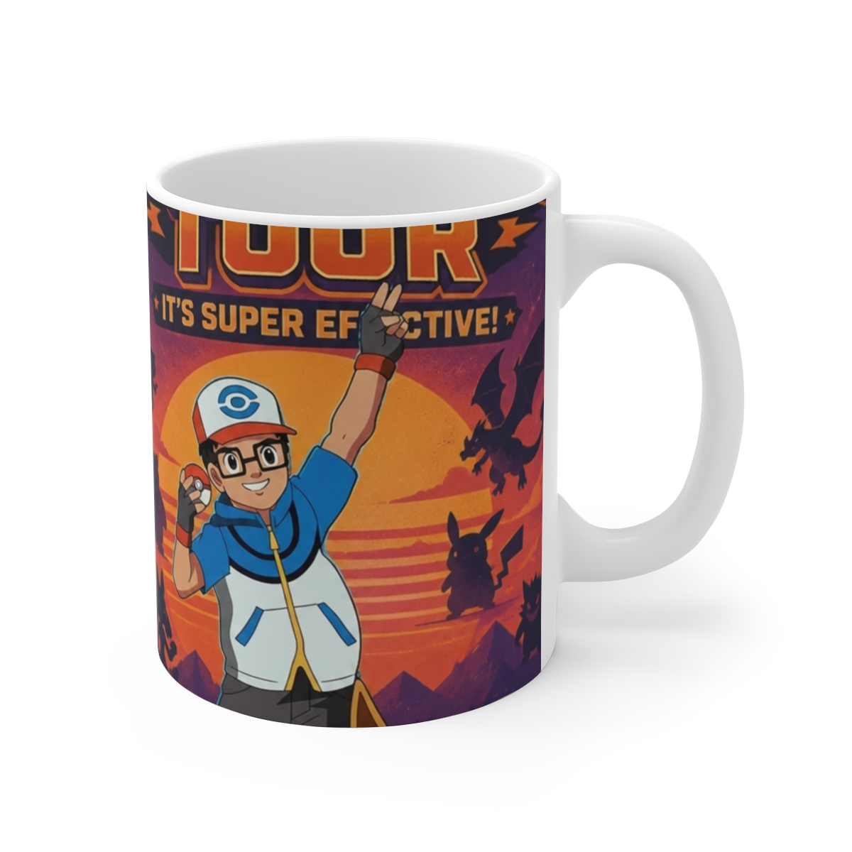 Pokemon "Pokémon Legacy Tour" White Mug