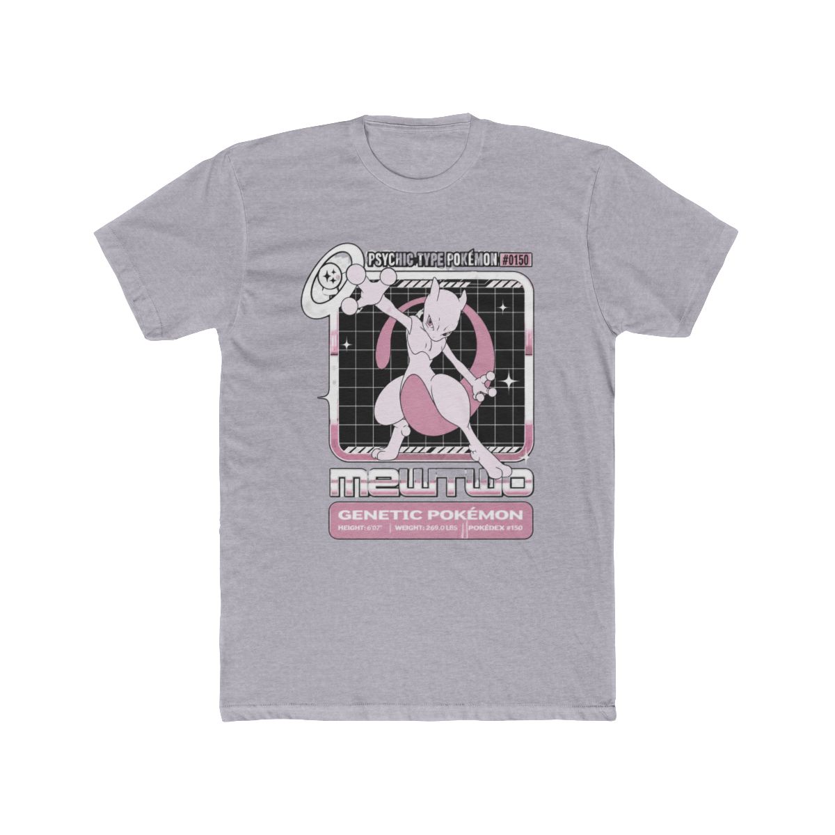 Pokémon Mewtwo Stats T Shirt | Pokemon