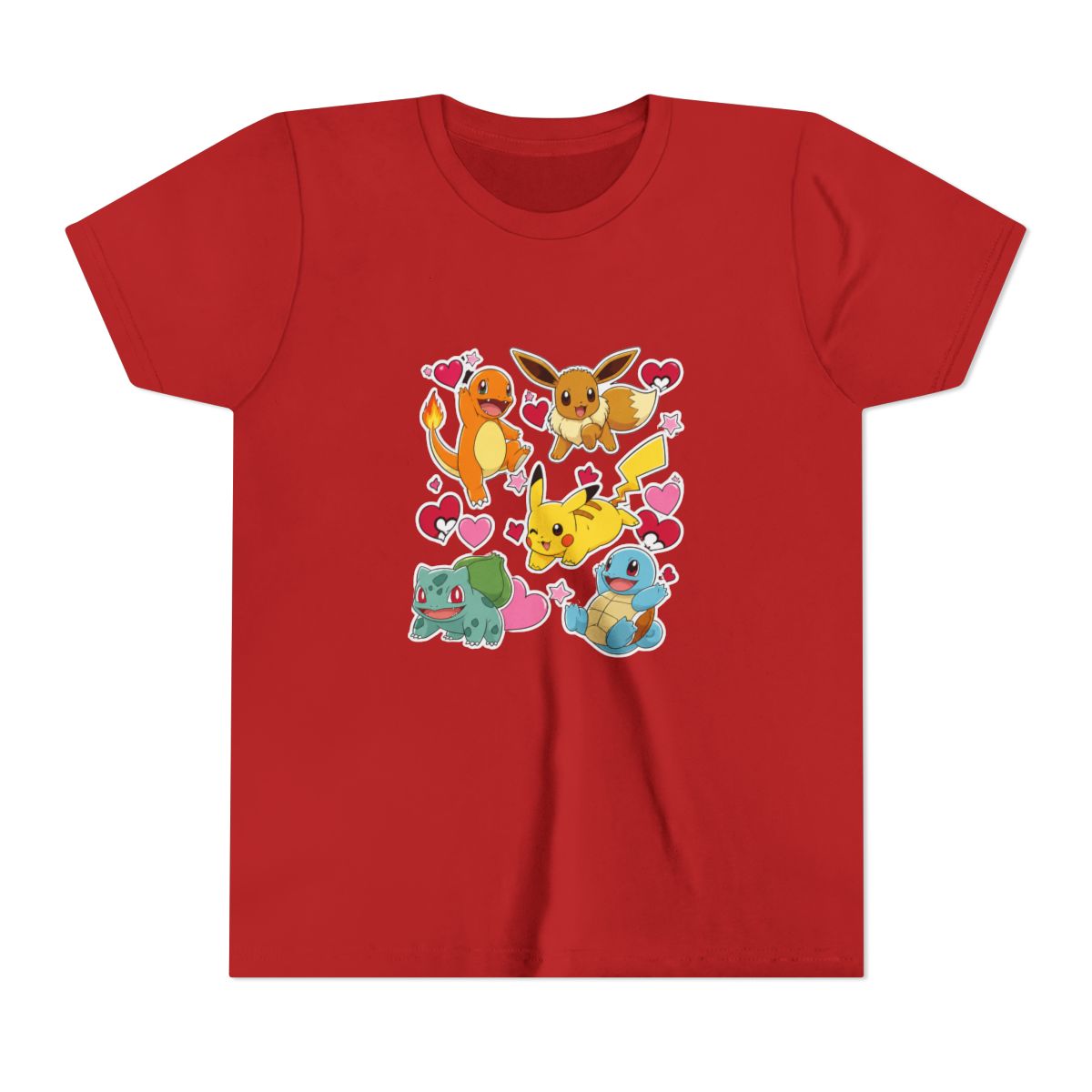 Pok mon Eevee Pikachu Charmander Squirtle Bulbasau Kids T Shirt