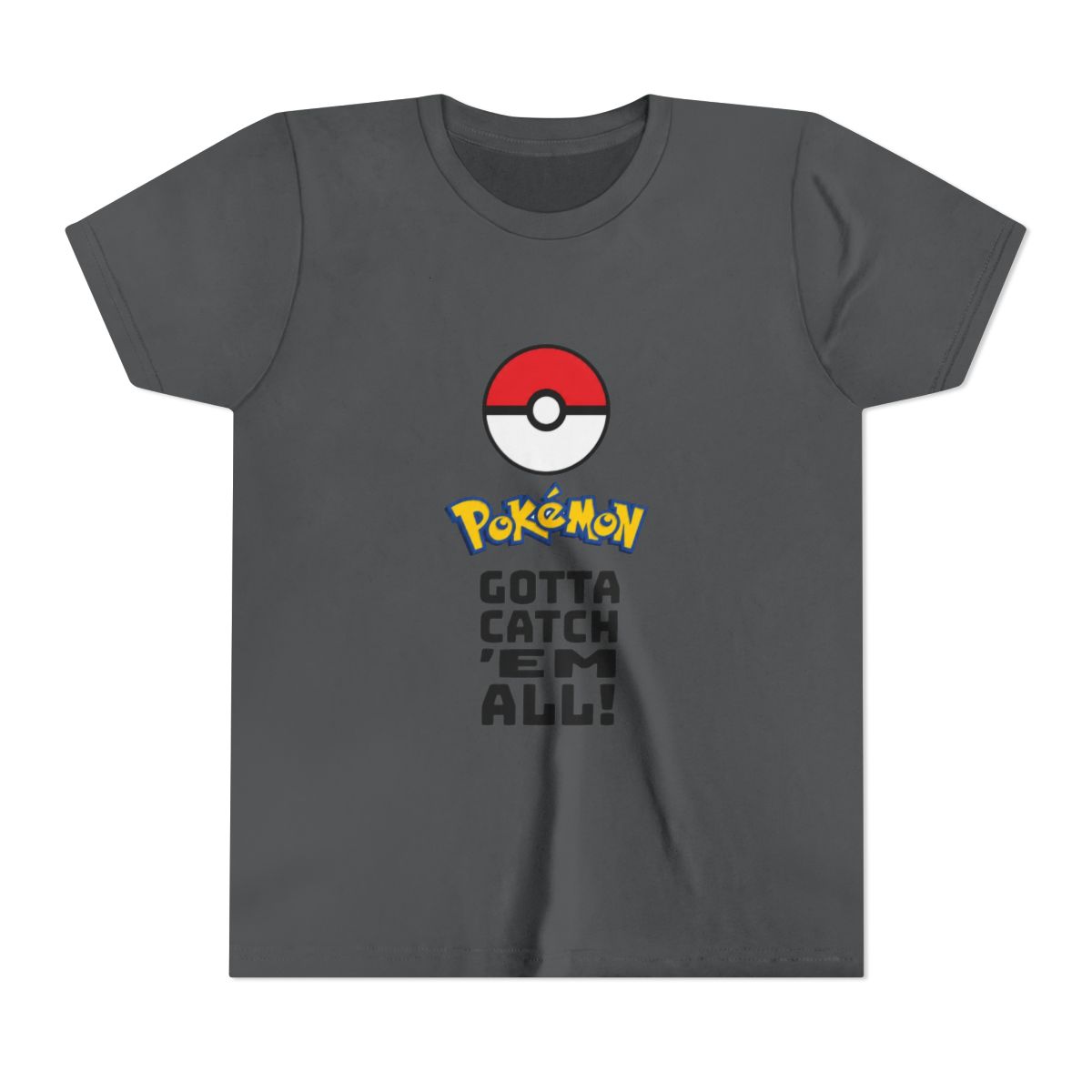 Pokémon Catch 'Em All Kids T Shirt | Pokemon - alternate angle 5, merchandise