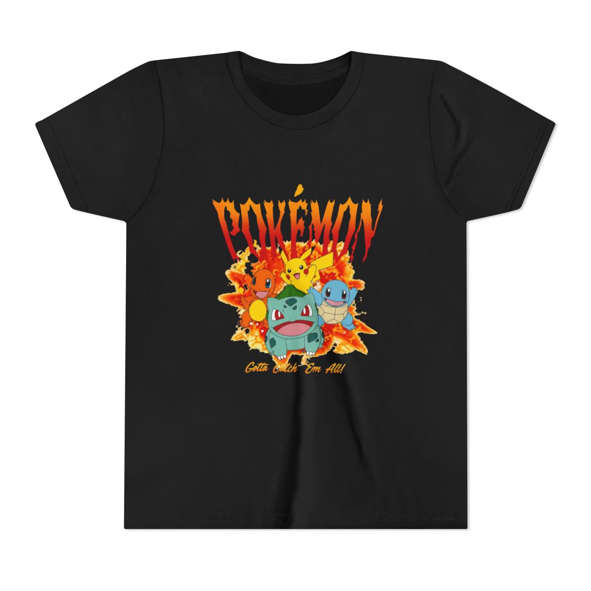 Pokémon Kanto Starter Flames Kids T Shirt | Pokemon